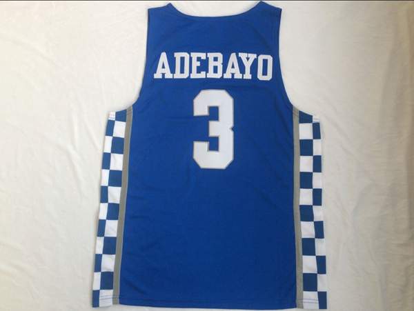 Kentucky Wildcats ADEBAYO #3 Blue NCAA Basketball Jersey