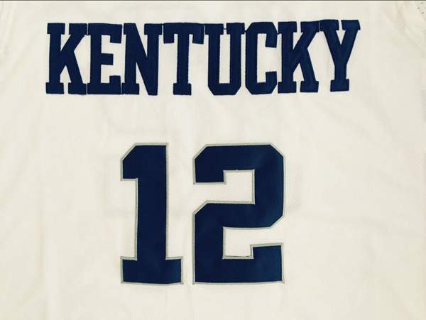 Kentucky Wildcats TOWNS #12 White NCAA Basketball Jersey