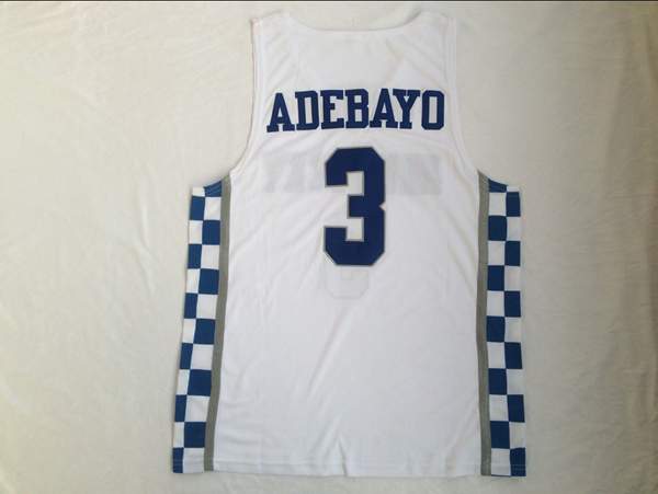 Kentucky Wildcats ADEBAYO #3 White NCAA Basketball Jersey