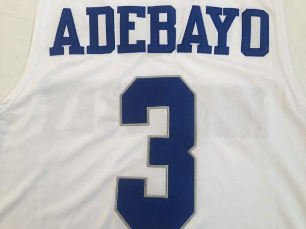 Kentucky Wildcats ADEBAYO #3 White NCAA Basketball Jersey