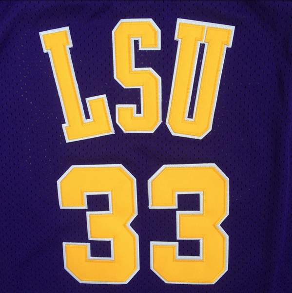 LSU Tigers ONEAL #33 Purple NCAA Basketball Jersey