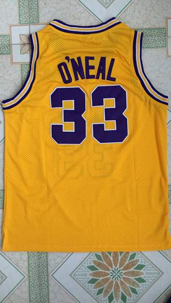 LSU Tigers ONEAL #33 Yellow NCAA Basketball Jersey