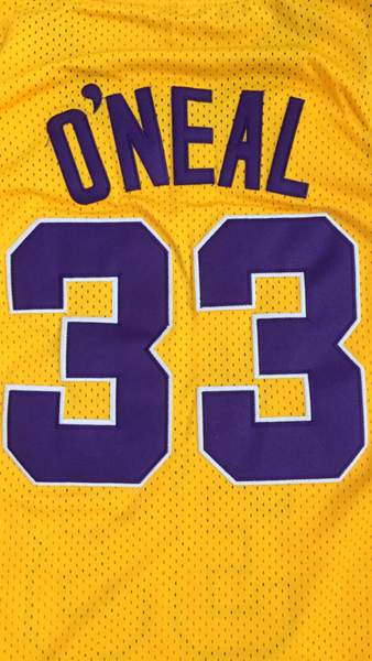 LSU Tigers ONEAL #33 Yellow NCAA Basketball Jersey