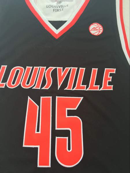 Louisville Cardinals MITCHELL #45 Black NCAA Basketball Jersey