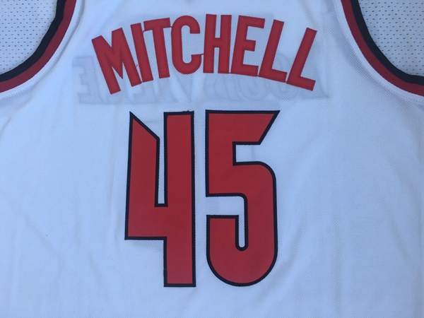 Louisville Cardinals MITCHELL #45 White NCAA Basketball Jersey