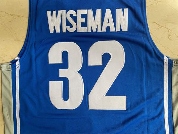 Memphis Tigers WISEMAN #32 Blue NCAA Basketball Jersey