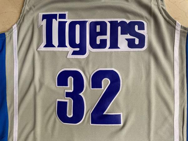 Memphis Tigers WISEMAN #32 Grey NCAA Basketball Jersey