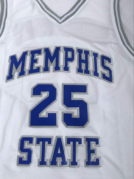 Memphis Tigers HARDAWAY #25 White NCAA Basketball Jersey