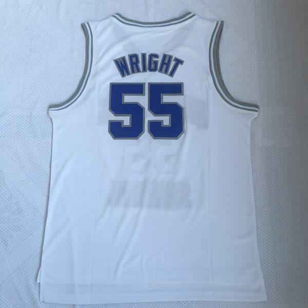 Memphis Tigers WRIGHT #55 White NCAA Basketball Jersey