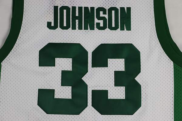 Michigan State Spartans JOHNSON #33 White NCAA Basketball Jersey