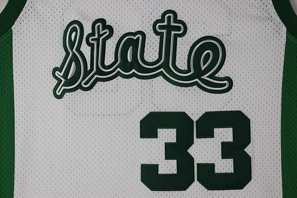 Michigan State Spartans JOHNSON #33 White NCAA Basketball Jersey