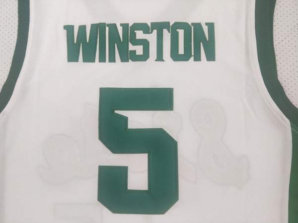 Michigan State Spartans WINSTON #5 White NCAA Basketball Jersey