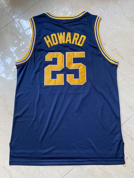 Michigan Wolverines HOWARD #25 Blue NCAA Basketball Jersey