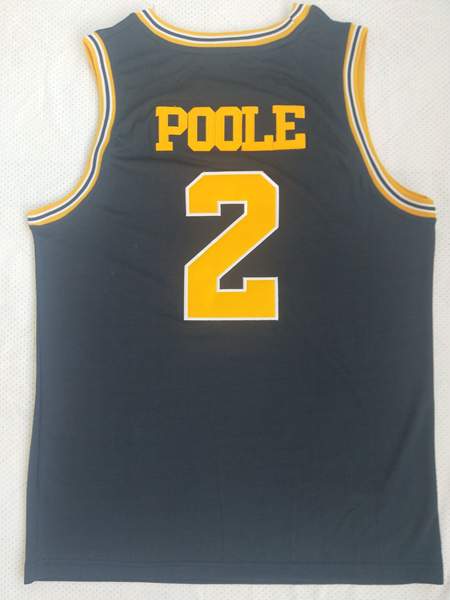 Michigan Wolverines POOLE #2 Dark Blue NCAA Basketball Jersey