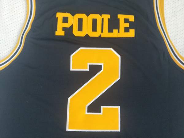 Michigan Wolverines POOLE #2 Dark Blue NCAA Basketball Jersey