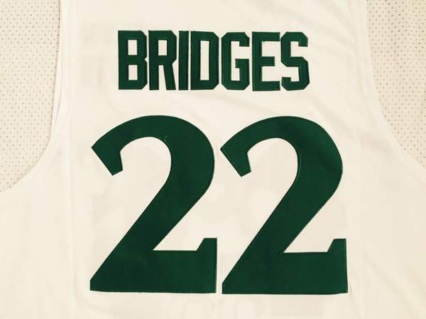 Michigan Wolverines BRIDGES #22 White NCAA Basketball Jersey