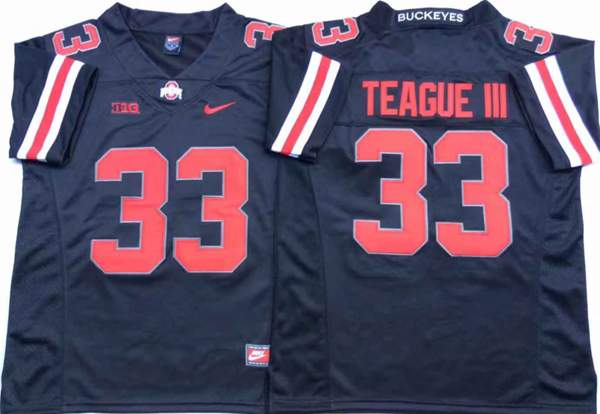 Ohio State Buckeyes TEAGUE III #33 Dark Blue NCAA Football Jersey