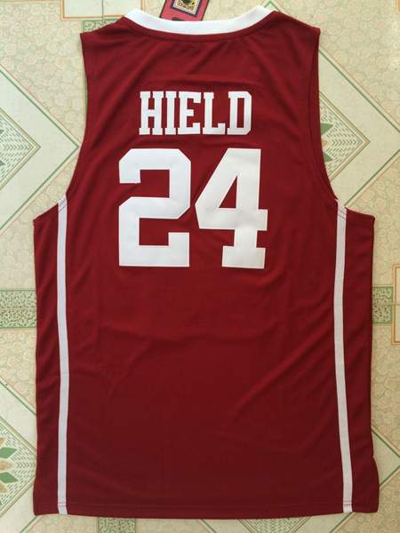 Oklahoma Sooners HIELD #24 Red NCAA Basketball Jersey