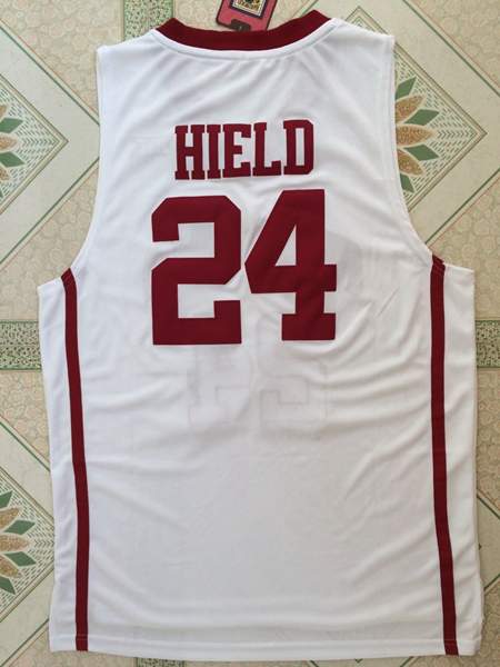 Oklahoma Sooners HIELD #24 White NCAA Basketball Jersey