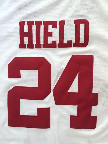 Oklahoma Sooners HIELD #24 White NCAA Basketball Jersey