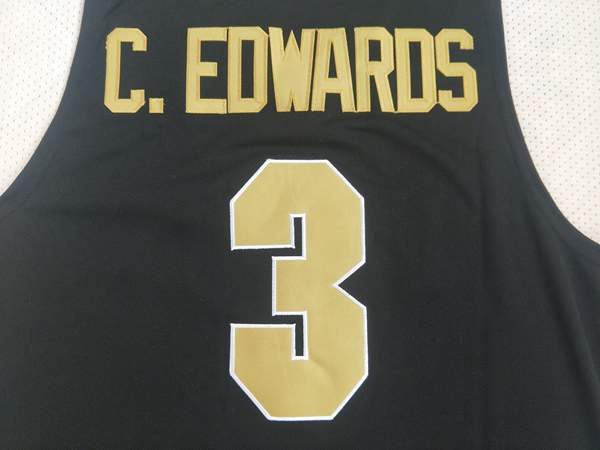 Purdue Boilermakers C.EDWARDS #3 Black NCAA Basketball Jersey