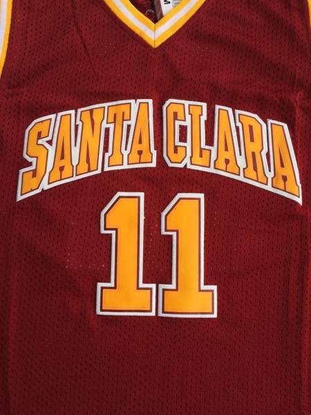 Santa Clara Broncos NASH #11 Red NCAA Basketball Jersey