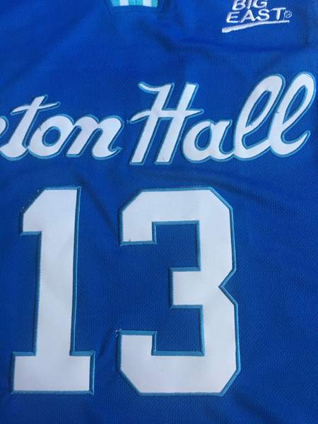 Seton Hall Pirates POWELL #13 Blue NCAA Basketball Jersey