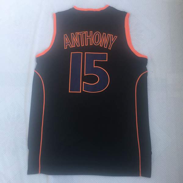 Syracuse Orange ANTHONY #15 Black NCAA Basketball Jersey