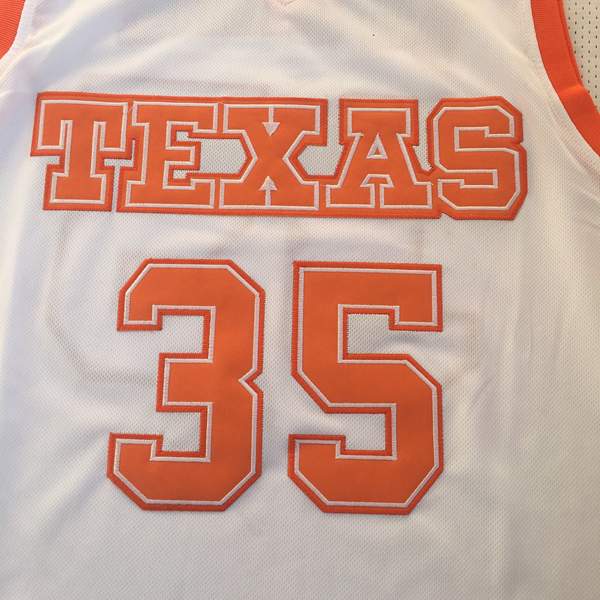 Texas Longhorns DURANT #35 White NCAA Basketball Jersey