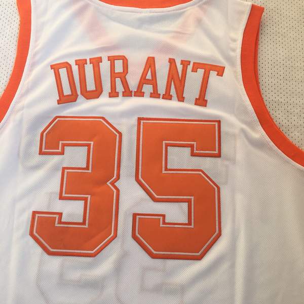 Texas Longhorns DURANT #35 White NCAA Basketball Jersey