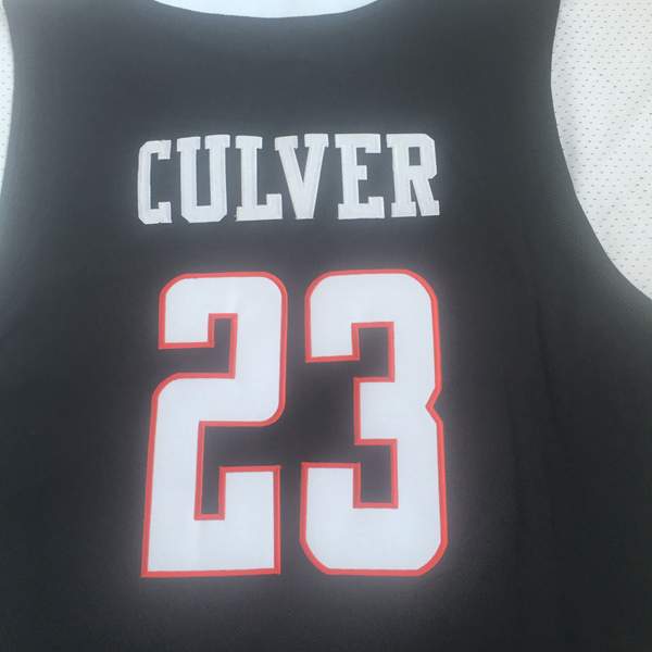 Texas Tech Red Raiders CULVER #23 Black NCAA Basketball Jersey