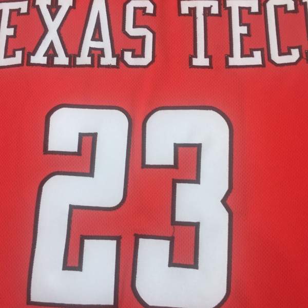 Texas Tech Red Raiders CULVER #23 Red NCAA Basketball Jersey