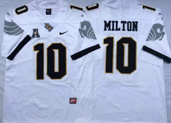 UCF Knights MILTON #10 White NCAA Football Jersey