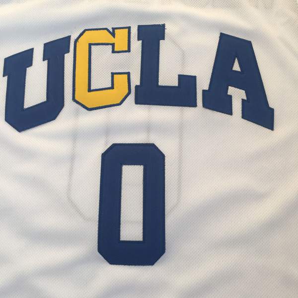 UCLA Bruins WESTBROOK #0 White NCAA Basketball Jersey