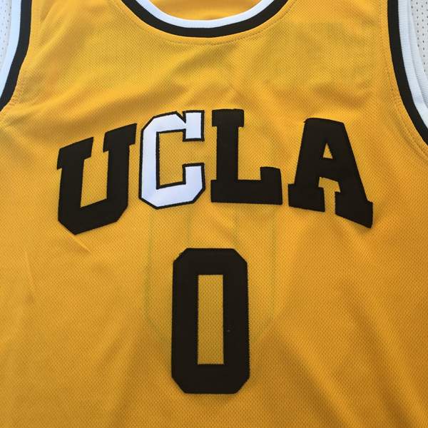 UCLA Bruins WESTBROOK #0 Yellow NCAA Basketball Jersey