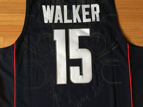 UConn Huskies WALKER #15 Black NCAA Basketball Jersey