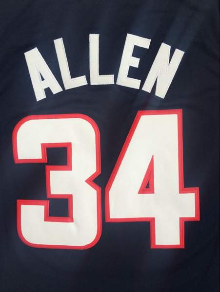 UConn Huskies ALLEN #34 Black NCAA Basketball Jersey