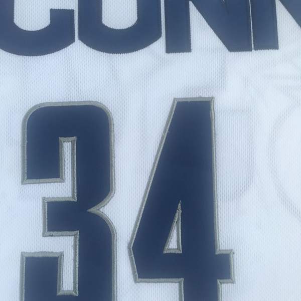 UConn Huskies ALLEN #34 White NCAA Basketball Jersey