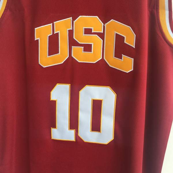 USC Trojans DeROZAN #10 Red NCAA Basketball Jersey