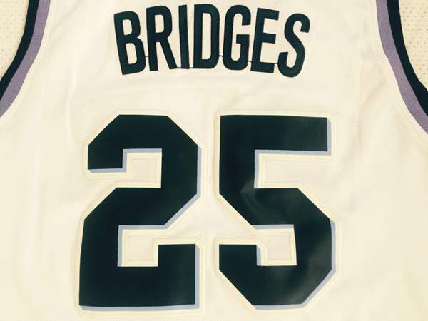 Villanova Wildcats BRIDGES #25 White NCAA Basketball Jersey