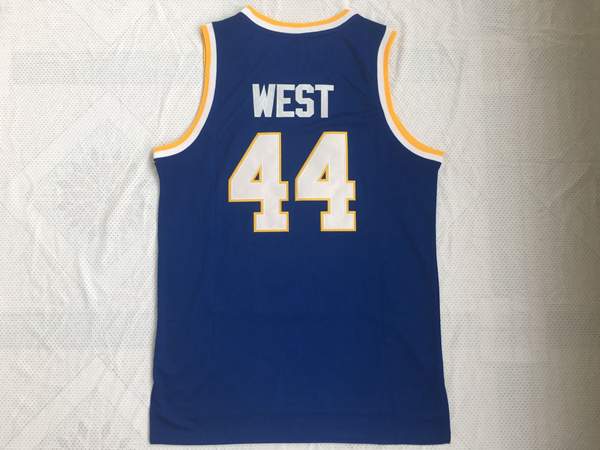 Virginia Cavaliers WEST #44 Blue NCAA Basketball Jersey