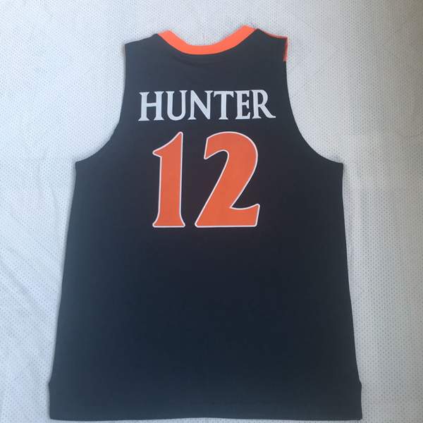 Virginia Cavaliers HUNTER #12 Dark Blue NCAA Basketball Jersey