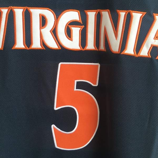 Virginia Cavaliers GUY #5 Dark Blue NCAA Basketball Jersey