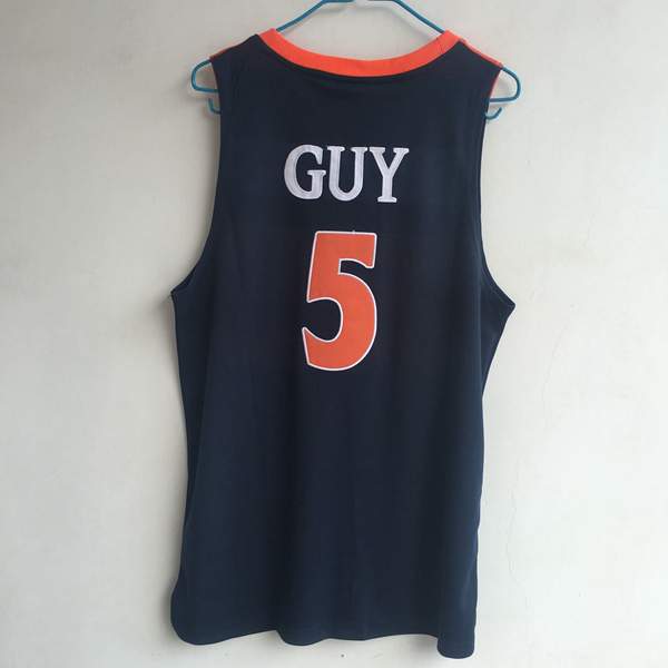 Virginia Cavaliers GUY #5 Dark Blue NCAA Basketball Jersey