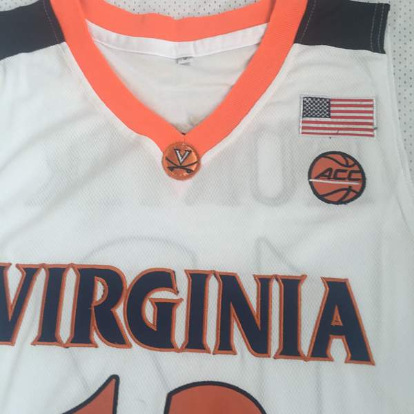 Virginia Cavaliers HUNTER #12 White NCAA Basketball Jersey