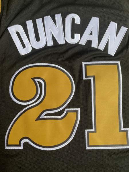 Wake Forest Demon Deacons DUNCAN #21 Black NCAA Basketball Jersey