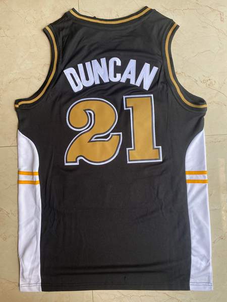 Wake Forest Demon Deacons DUNCAN #21 Black NCAA Basketball Jersey