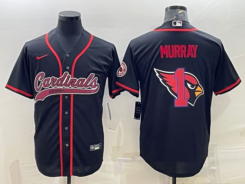 Arizona Cardinals Black MLB&NFL Jersey 02