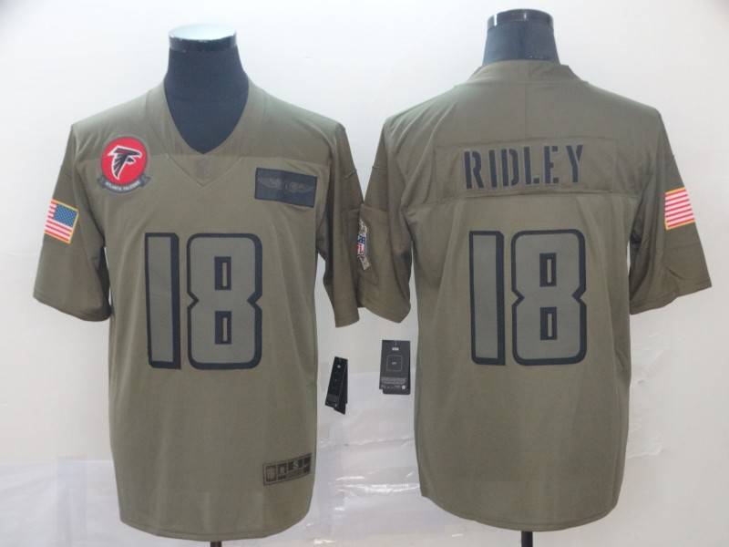 Atlanta Falcons Olive Salute To Service NFL Jersey