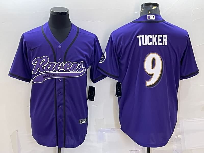 Baltimore Ravens Purple MLB&NFL Jersey